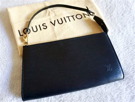 louis vuitton epi leather pochette black|Louis Vuitton epi leather briefcase.